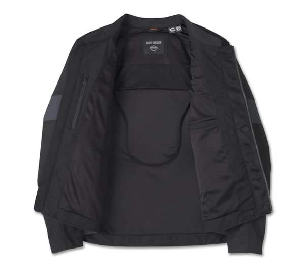 HARLEY-DAVIDSON MENS WILLIE G SKULL GRAPHIC TRIPLE VENT SYSTEM 2.0 TEXTILE RIDING JACKET