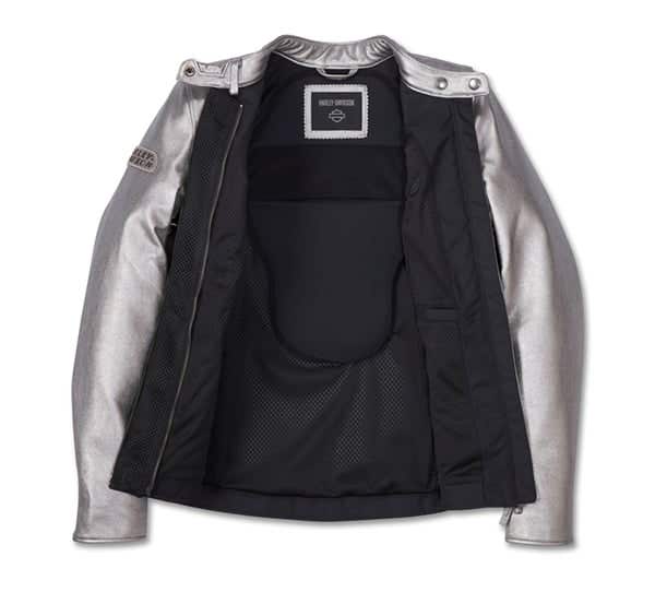 HARLEY-DAVIDSON WOMENS PARADIGM TRIPLE VENT SYSTEM 2.0 LEATHER JACKET