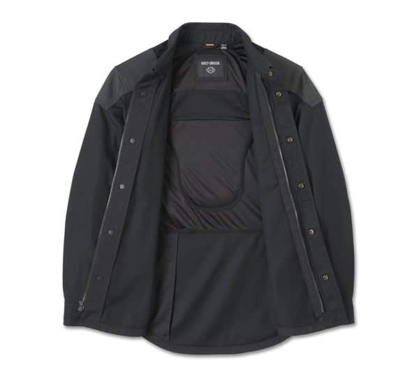 HARLEY-DAVIDSON MENS WILLIE G SKULL GRAPHIC OPERATIVE 2.0 RIDING SHIRT JACKET