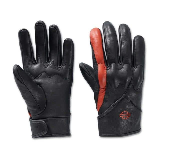 HARLEY-DAVIDSON WOMENS TONKIN LEATHER GLOVES