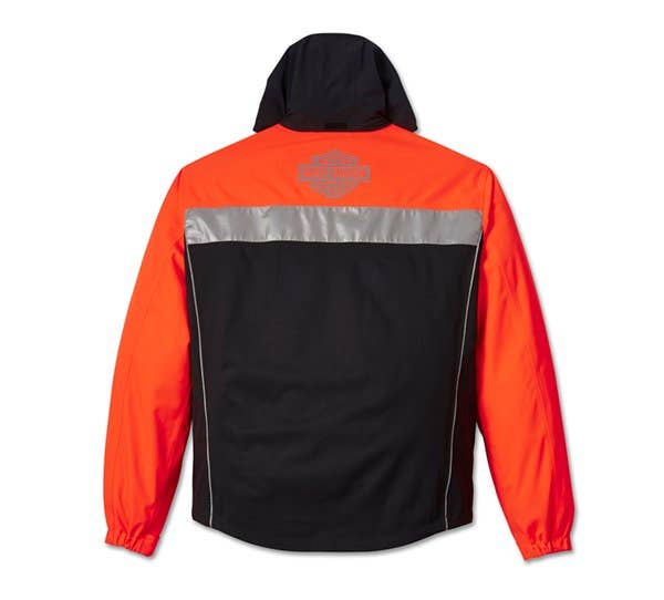 HARLEY-DAVIDSON MENS FULL SPEED II WATERPROOF RAIN JACKET