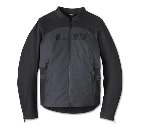 HARLEY-DAVIDSON WOMENS WILLIE G SKULL GRAPHIC TRIPLE VENT SYSTEM 2.0 TEXTILE RIDING JACKET