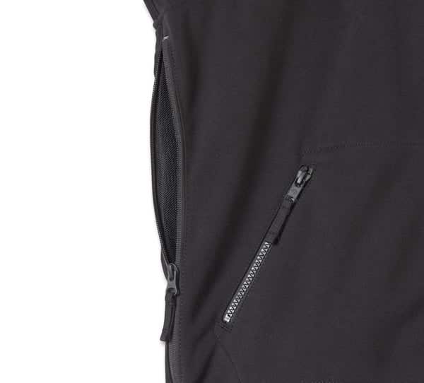 HARLEY-DAVIDSON WOMENS WILLIE G SKULL GRAPHIC DEFLECTOR 2.0 HOODED RIDING FLEECE