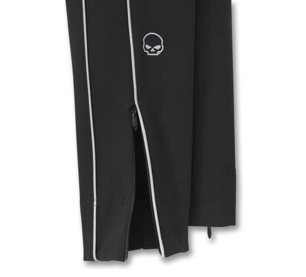 HARLEY-DAVIDSON WOMENS WILLIE G SKULL GRAPHIC SKINNY RIDING PANT