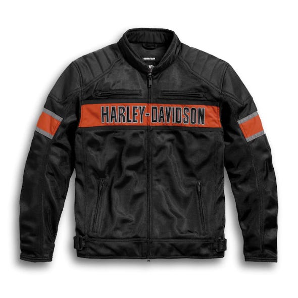 HARLEY-DAVIDSON MENS TRENTON MESH RIDING JACKET