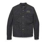 HARLEY-DAVIDSON MENS CHISEL DENIM TRUCKER RIDING JACKET