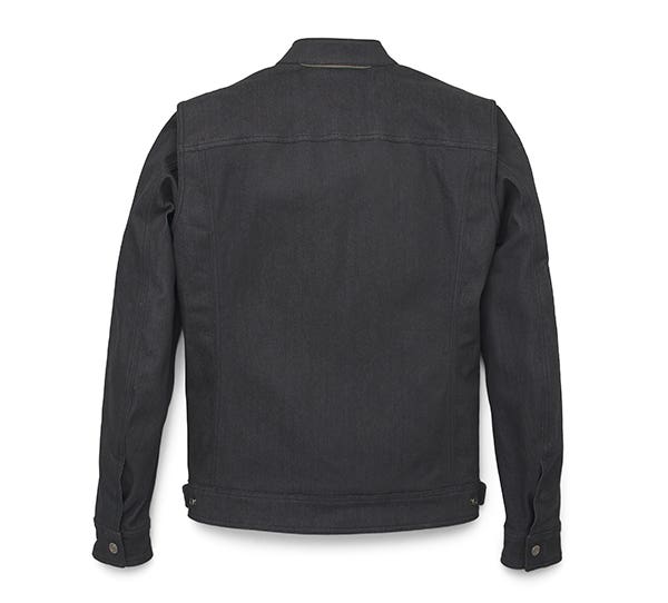 HARLEY-DAVIDSON MENS CHISEL DENIM TRUCKER RIDING JACKET
