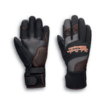 HARLEY-DAVIDSON WOMENS VANOCKER UNDER CUFF GAUNTLET GLOVES
