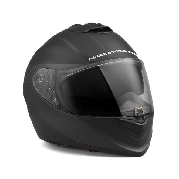 HARLEY-DAVIDSON BRAWLER CARBON FIBER X09 FULL FACE WITH SUN SHIELD HELMET