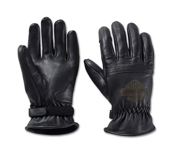 HARLEY-DAVIDSON MENS HELM LEATHER WORK GLOVES