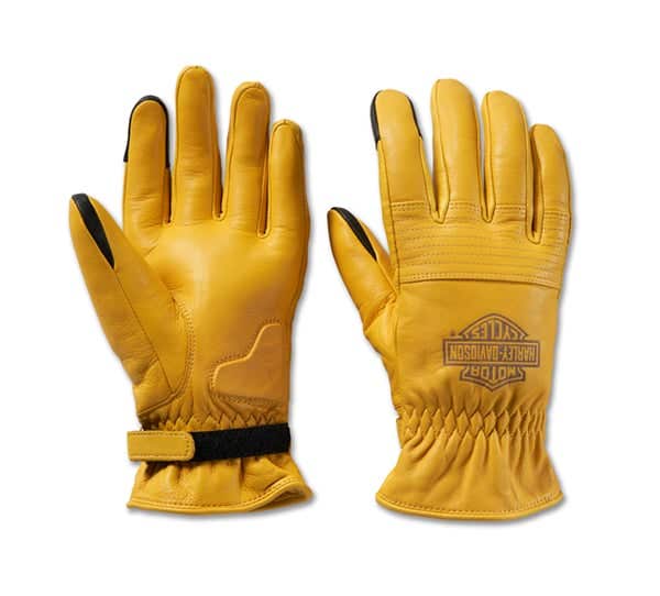 HARLEY-DAVIDSON MENS HELM LEATHER WORK GLOVES