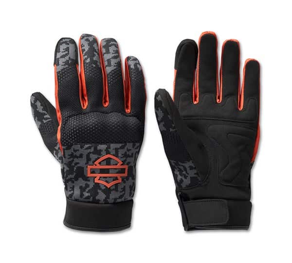 HARLEY-DAVIDSON MENS DYNA KNIT MESH GLOVES