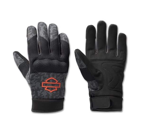 HARLEY-DAVIDSON MENS DYNA KNIT MESH GLOVES