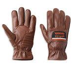 HARLEY-DAVIDSON MENS HAMPTON LEATHER GLOVES