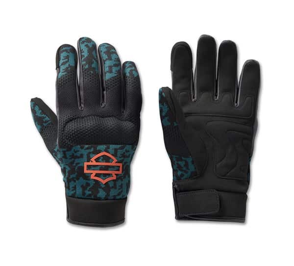 HARLEY-DAVIDSON MENS DYNA KNIT MESH GLOVES