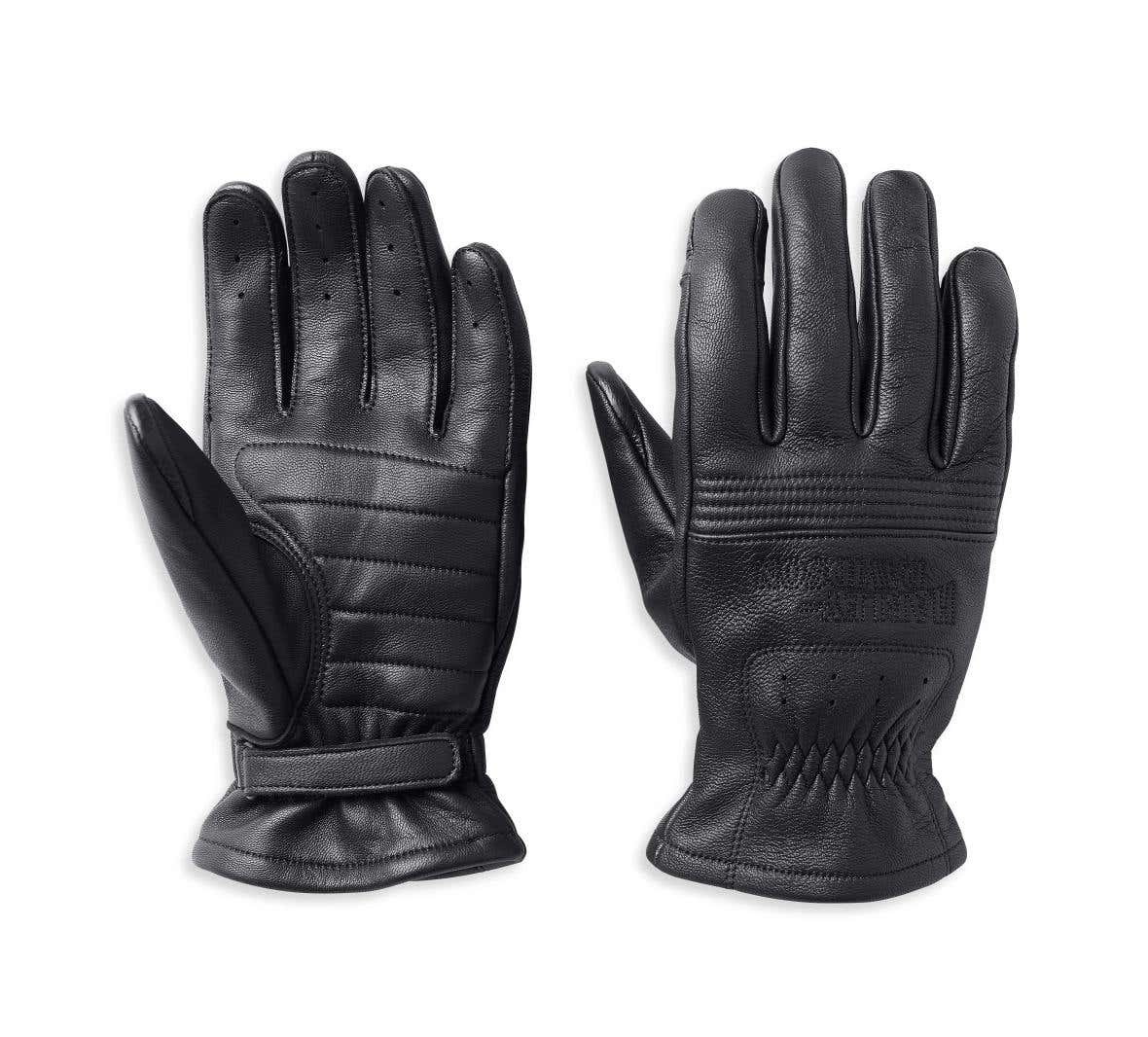 HARLEY-DAVIDSON MENS BIG SUR LEATHER GLOVES