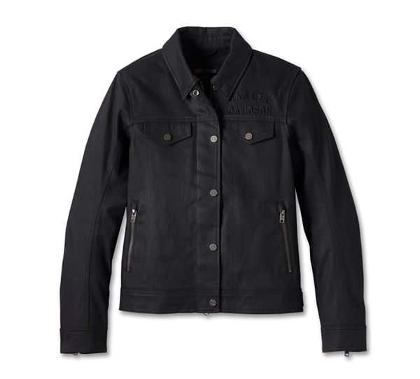 HARLEY-DAVIDSON WOMENS FLEX LAYERING SYSTEM TRUCKER RIDING JACKET OUTER LAYER