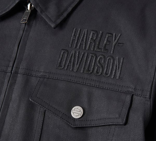 HARLEY-DAVIDSON WOMENS FLEX LAYERING SYSTEM TRUCKER RIDING JACKET OUTER LAYER