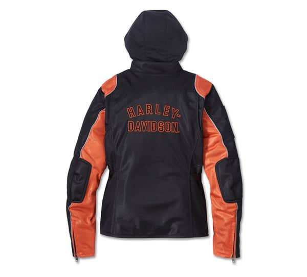 HARLEY-DAVIDSON WOMENS CORA MESH 2.0 RIDING 3-IN-1 JACKET W/ ARMOR POCKETS