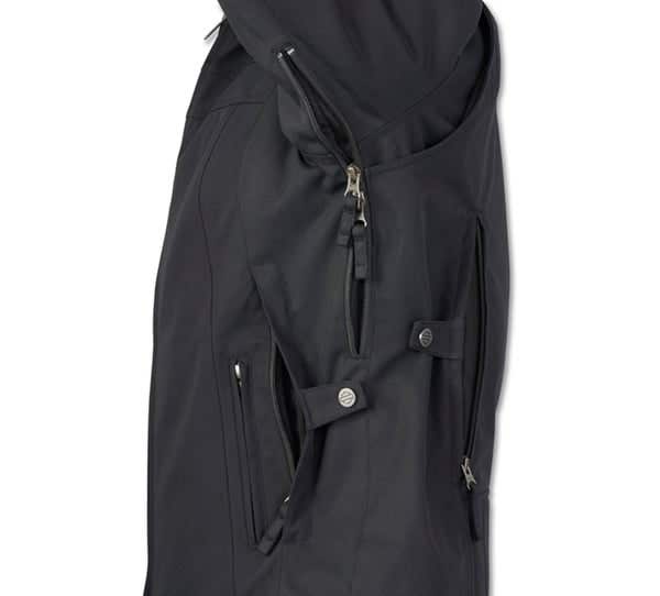 HARLEY-DAVIDSON WOMENS HYBRID TRIPLE VENT SYSTEM RIDING JACKET