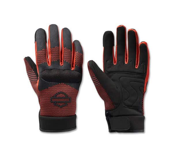 HARLEY-DAVIDSON WOMENS DYNA KNIT MESH GLOVES