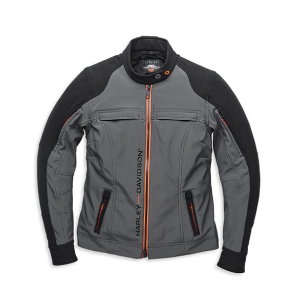 HARLEY-DAVIDSON WOMENS NEW HORIZON WINDPROOF SOFTSHELL JACKET