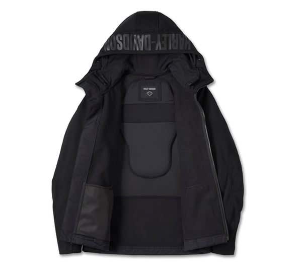 HARLEY-DAVIDSON MENS DEFLECTOR 2.0 HOODED RIDING FLEECE