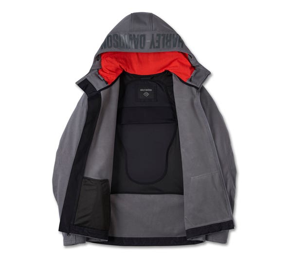 HARLEY-DAVIDSON MENS DEFLECTOR 2.0 HOODED RIDING FLEECE