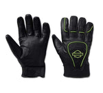 HARLEY-DAVIDSON MENS OVATION WATERPROOF LEATHER GLOVES