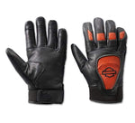 HARLEY-DAVIDSON MENS OVATION WATERPROOF LEATHER GLOVES
