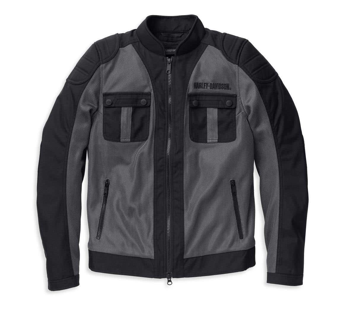 HARLEY-DAVIDSON WOMENS ZEPHYR MESH JACKET WITH ZIP-OUT LINER