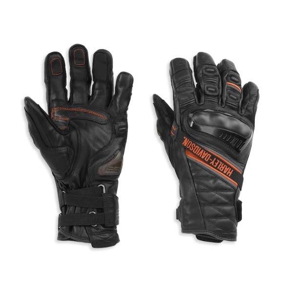HARLEY-DAVIDSON MENS PASSAGE ADVENTURE GAUNTLET GLOVES