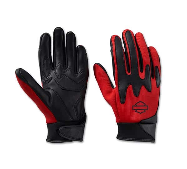 HARLEY-DAVIDSON WOMENS DYNA KNIT MESH GLOVES