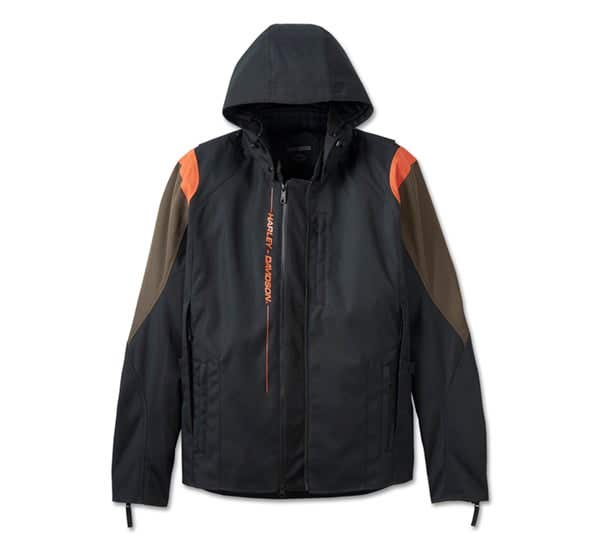 HARLEY-DAVIDSON MENS JUNCTION TRIPLE VENT SYSTEM 2.0 RIDING JACKET