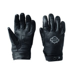 HARLEY-DAVIDSON WOMENS METROPOLITAN LEATHER GLOVES