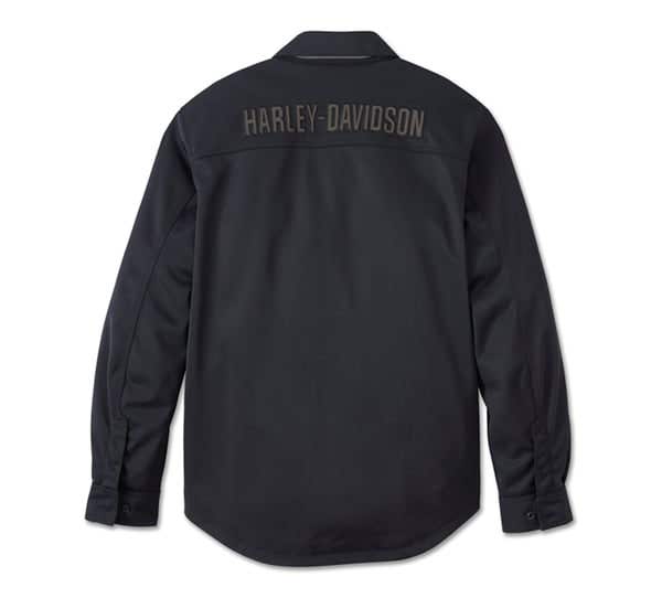 HARLEY-DAVIDSON MENS OPERATIVE MESH RIDING SHIRT JACKET