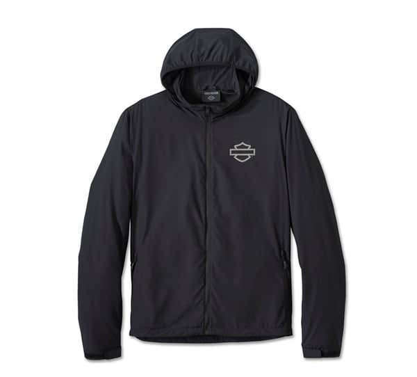 HARLEY-DAVIDSON MENS H-D FLEX LAYERING SYSTEM HOODED MID LAYER