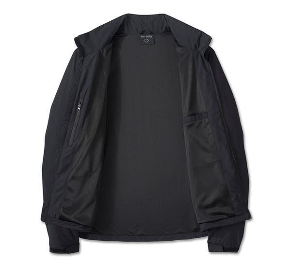 HARLEY-DAVIDSON MENS H-D FLEX LAYERING SYSTEM HOODED MID LAYER