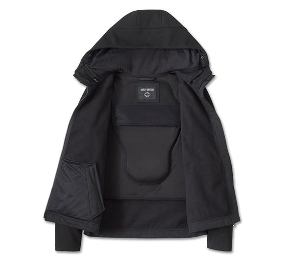 HARLEY-DAVIDSON WOMENS DEFLECTOR 2.0 HOODED RIDING FLEECE