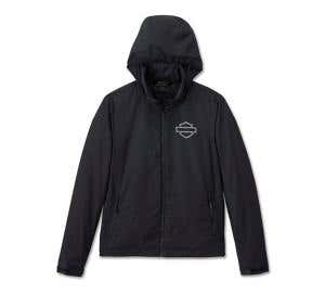 HARLEY-DAVIDSON WOMENS H-D FLEX LAYERING SYSTEM HOODED MID LAYER