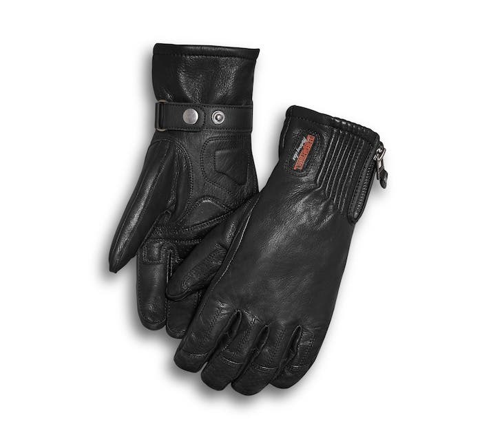 HARLEY-DAVIDSON WOMENS JAYDEN UNDER CUFF GAUNTLET GLOVES