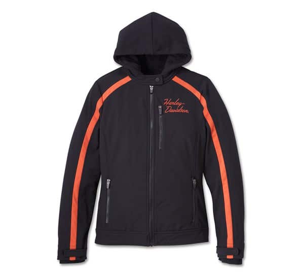 HARLEY-DAVIDSON WOMENS MISS ENTHUSIAST 3-IN-1 SOFT SHELL JACKET