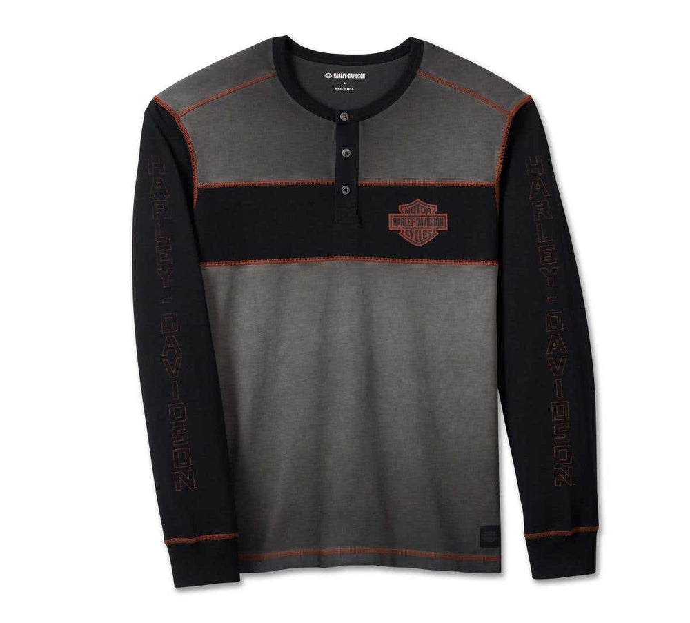 HARLEY-DAVIDSON MENS IRON BOND HENLEY