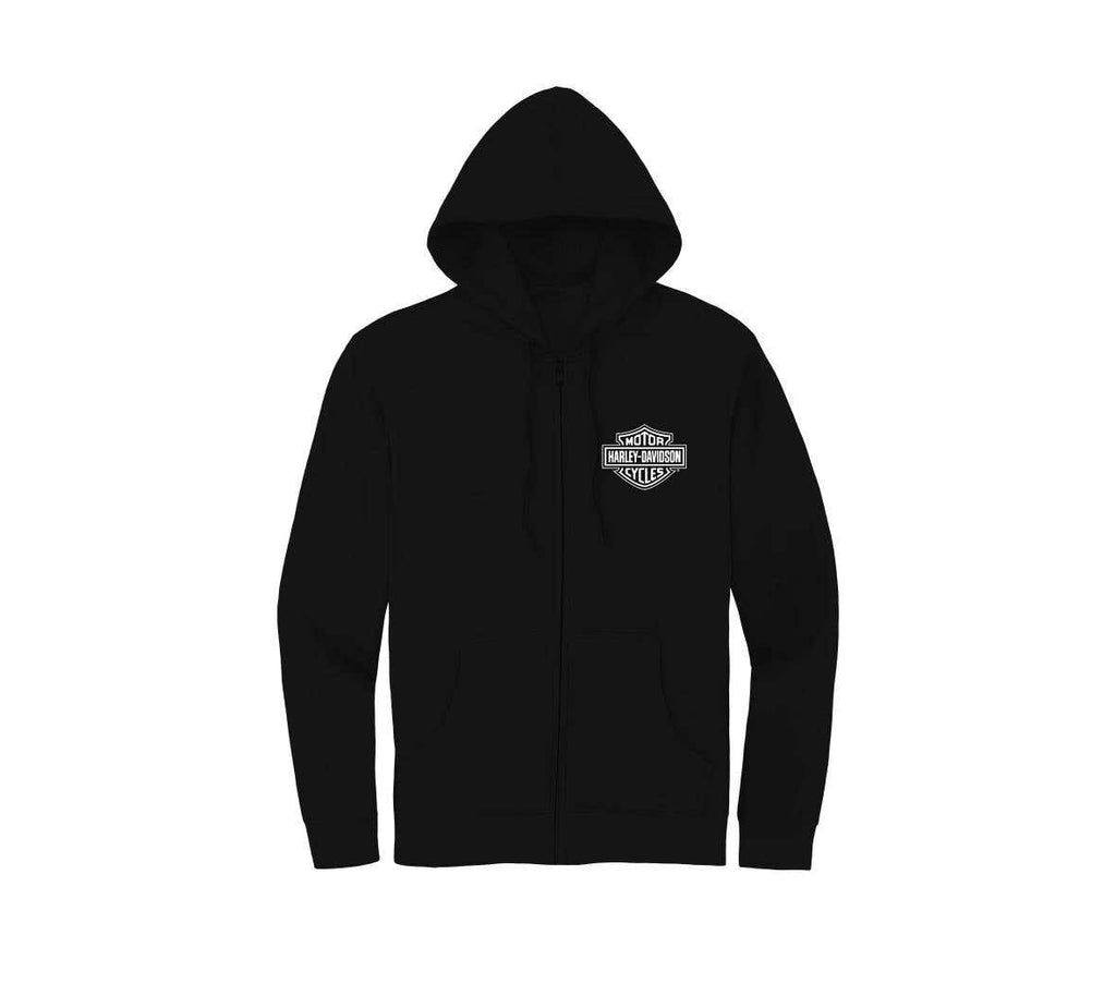 HARLEY-DAVIDSON WOMENS SPECIAL RACER FONT ZIP FRONT HOODIE