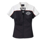 HARLEY-DAVIDSON WOMENS ELEMENTAL ZIP FRONT SHIRT
