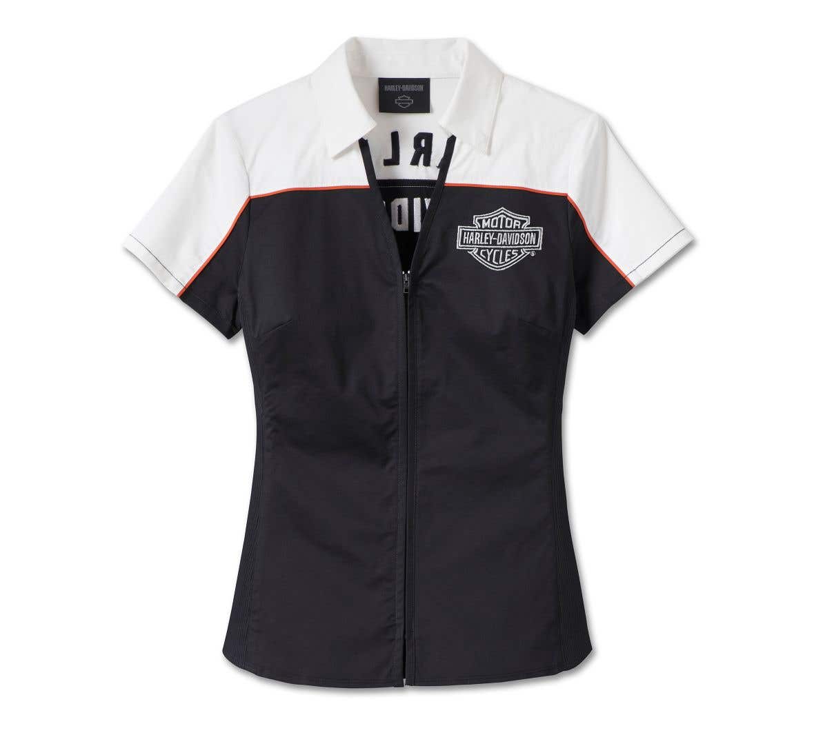 HARLEY-DAVIDSON WOMENS ELEMENTAL ZIP FRONT SHIRT