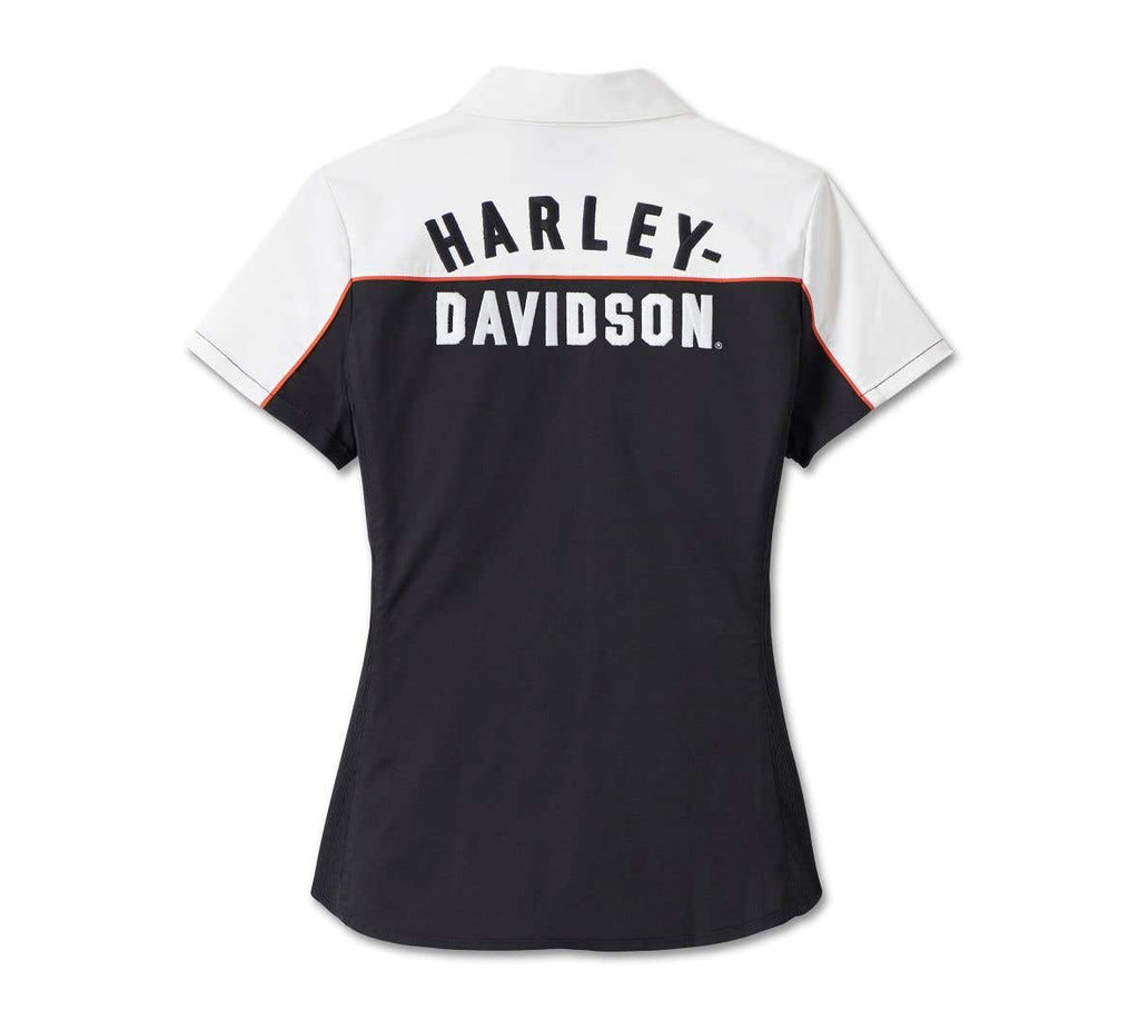 HARLEY-DAVIDSON WOMENS ELEMENTAL ZIP FRONT SHIRT
