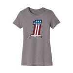 HARLEY-DAVIDSON WOMENS 1 RACE GRAPHIC TEE HEATHER