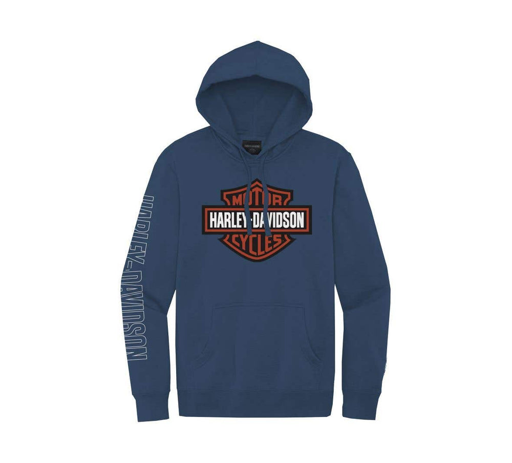 HARLEY-DAVIDSON MENS HALLMARK BAR & SHIELD HOODIE
