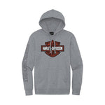 HARLEY-DAVIDSON MENS HALLMARK HOODIE HEATHER